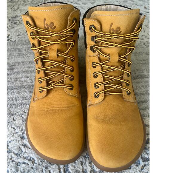 Mens Be Lenka Nevada NEO Barefoot Nubuck Leather Boots Mustard Size 10 - Picture 6 of 15